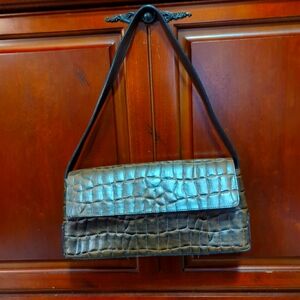 📌SALE $9📌Crocodile Pattern Shoulder Bag - Brown